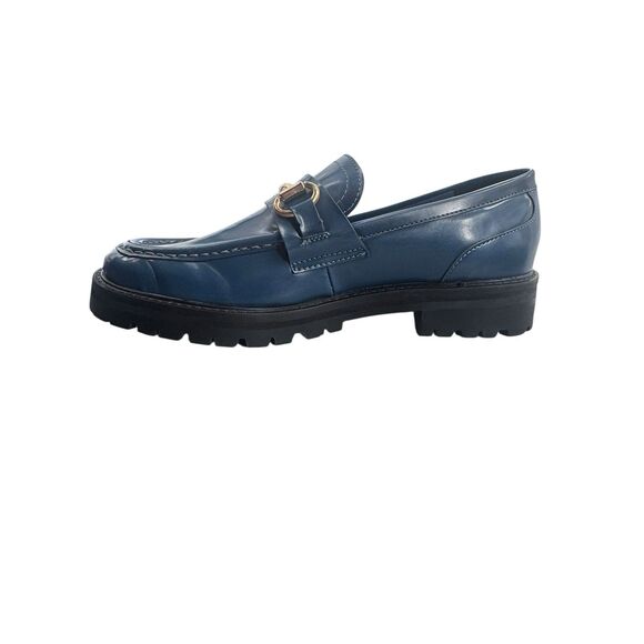 Steve Madden Women's  Blue Patent Horsebit Mistor Loafer Sz 8 - Picture 13 of 16